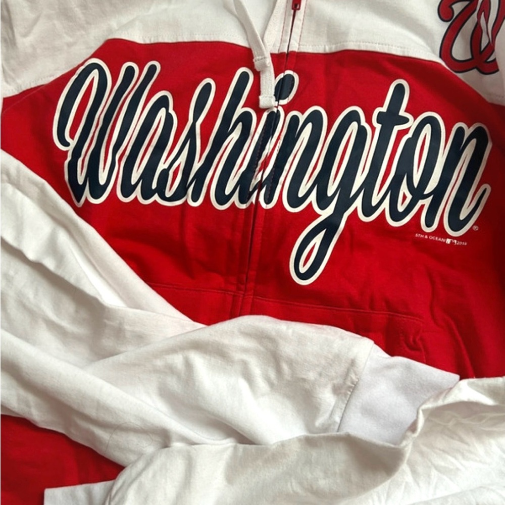 New Era Red and White Varsity Jacket